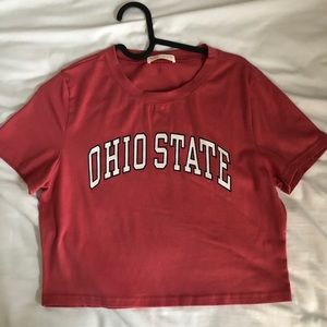 Romwe Ohio State Crop Top